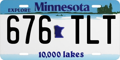 MN license plate 676TLT