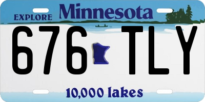 MN license plate 676TLY