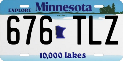 MN license plate 676TLZ