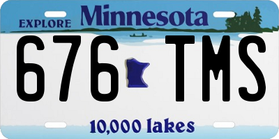MN license plate 676TMS