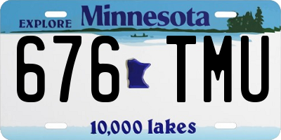 MN license plate 676TMU
