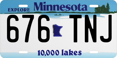 MN license plate 676TNJ