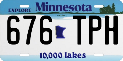 MN license plate 676TPH