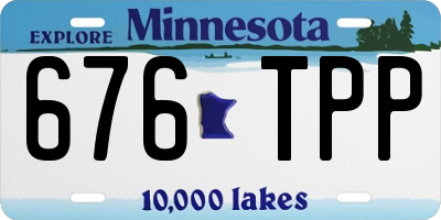 MN license plate 676TPP