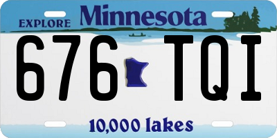 MN license plate 676TQI