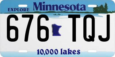 MN license plate 676TQJ