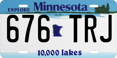 MN license plate 676TRJ