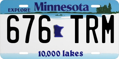 MN license plate 676TRM