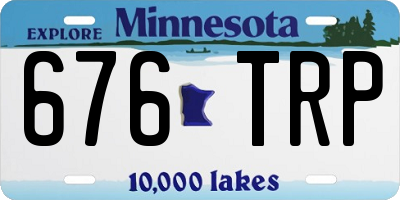 MN license plate 676TRP