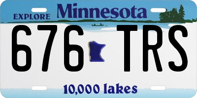 MN license plate 676TRS