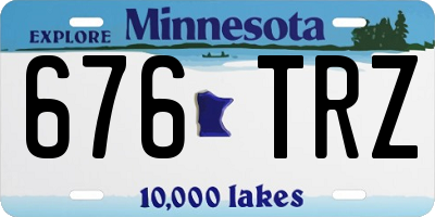 MN license plate 676TRZ