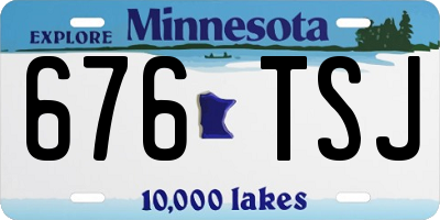 MN license plate 676TSJ