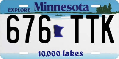 MN license plate 676TTK