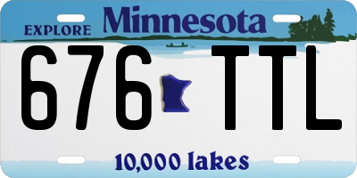 MN license plate 676TTL