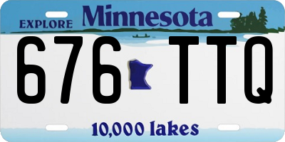 MN license plate 676TTQ