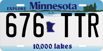 MN license plate 676TTR