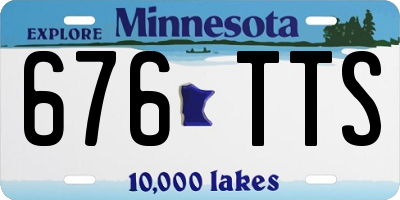 MN license plate 676TTS