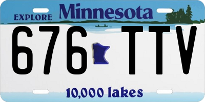 MN license plate 676TTV