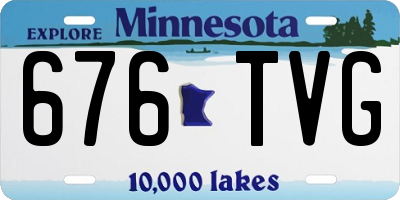 MN license plate 676TVG