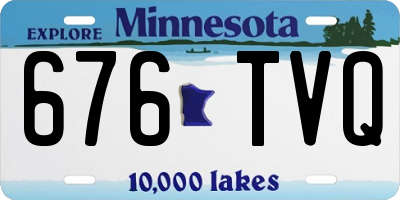 MN license plate 676TVQ