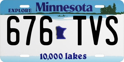 MN license plate 676TVS