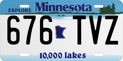 MN license plate 676TVZ