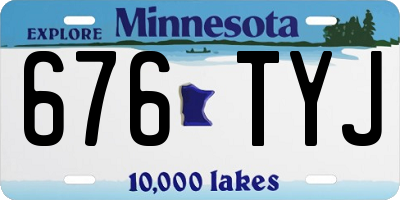 MN license plate 676TYJ