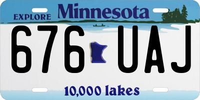 MN license plate 676UAJ