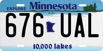 MN license plate 676UAL