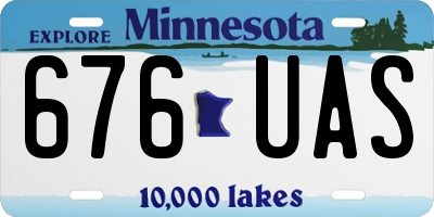 MN license plate 676UAS