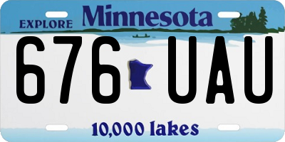 MN license plate 676UAU