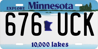 MN license plate 676UCK