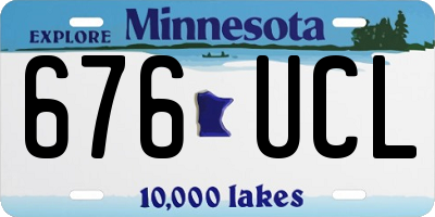 MN license plate 676UCL