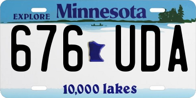 MN license plate 676UDA