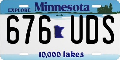 MN license plate 676UDS