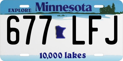 MN license plate 677LFJ