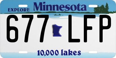 MN license plate 677LFP