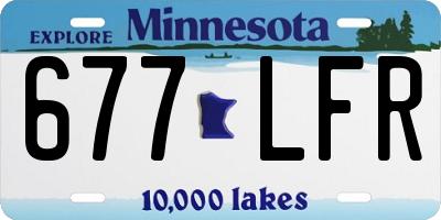 MN license plate 677LFR