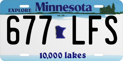 MN license plate 677LFS