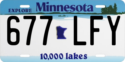 MN license plate 677LFY