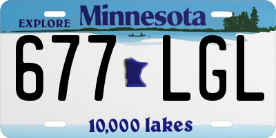 MN license plate 677LGL