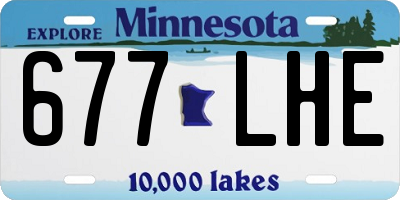 MN license plate 677LHE