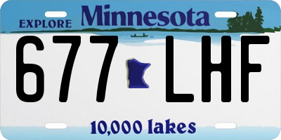 MN license plate 677LHF