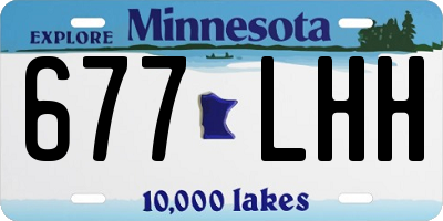 MN license plate 677LHH