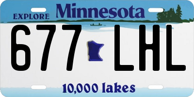 MN license plate 677LHL