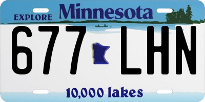 MN license plate 677LHN
