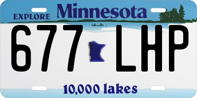 MN license plate 677LHP