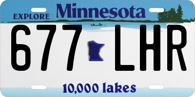 MN license plate 677LHR
