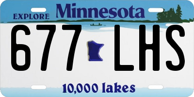 MN license plate 677LHS