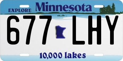 MN license plate 677LHY